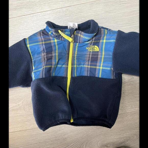 The North Face blue Fleece Jacket Infant Baby Boys 6-12 Months euc - Picture 2 of 4